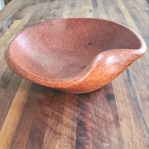 Small red clay terracotta bowl